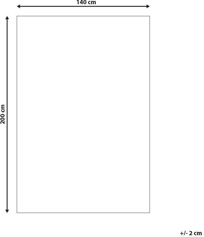 Beliani Kilimas KIRCA smėlio spalvos 140 x 200 cm iš natūralios odos