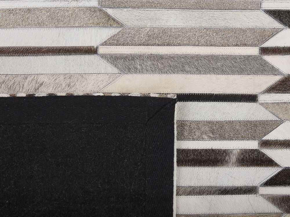 Beliani Kilimas KULALAR smėlio spalvos 140 x 200 cm natūrali oda