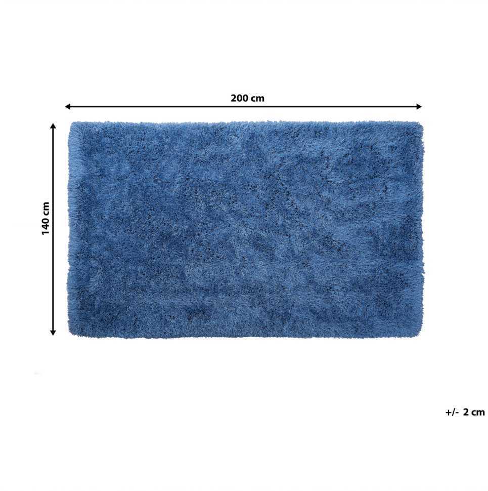 Beliani Shaggy kilimas CIDE mėlynas 140 x 200 cm