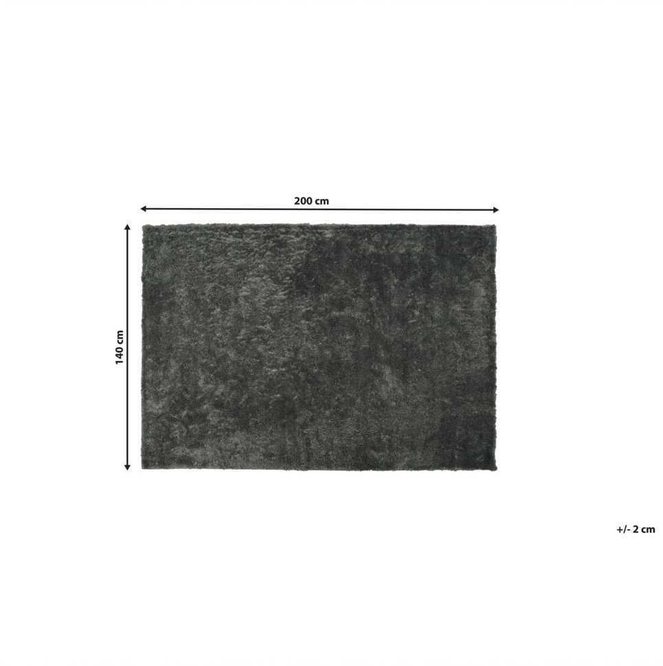 Beliani Shaggy kilimas EVREN tamsiai pilkas 140 x 200 cm