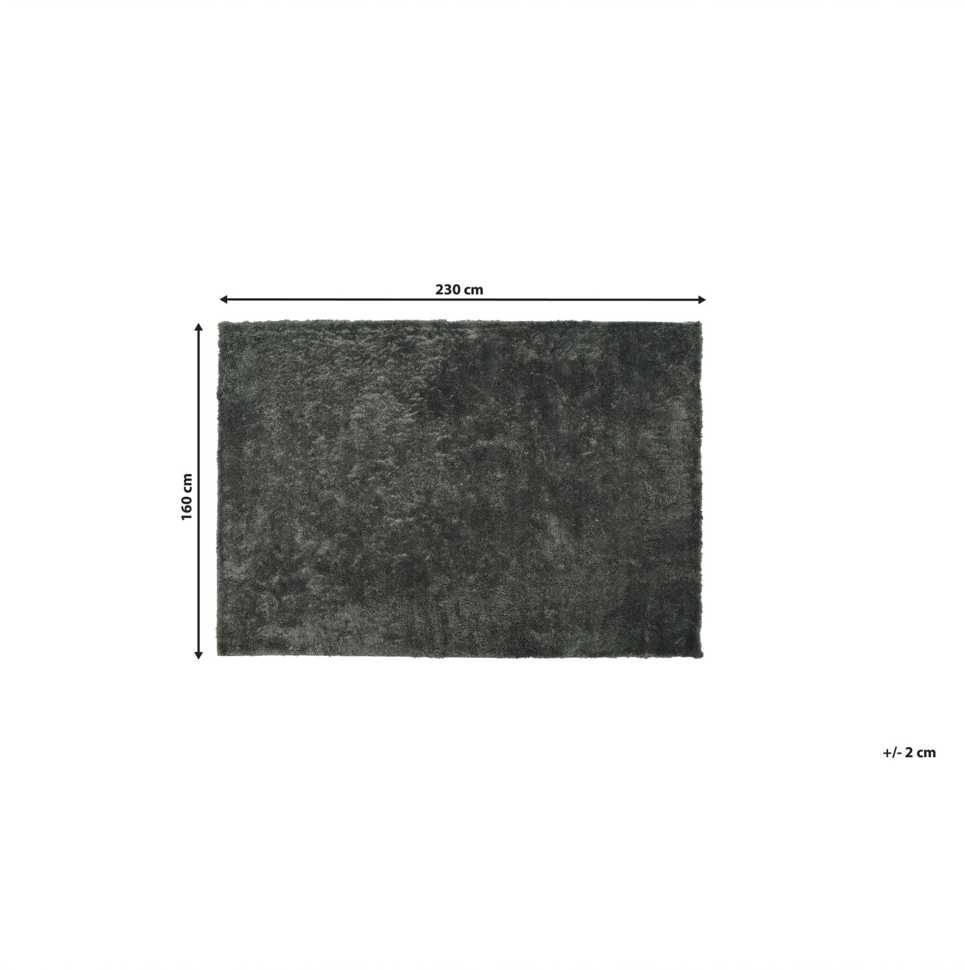 Beliani Shaggy kilimas EVREN tamsiai pilkas 160 x 230 cm