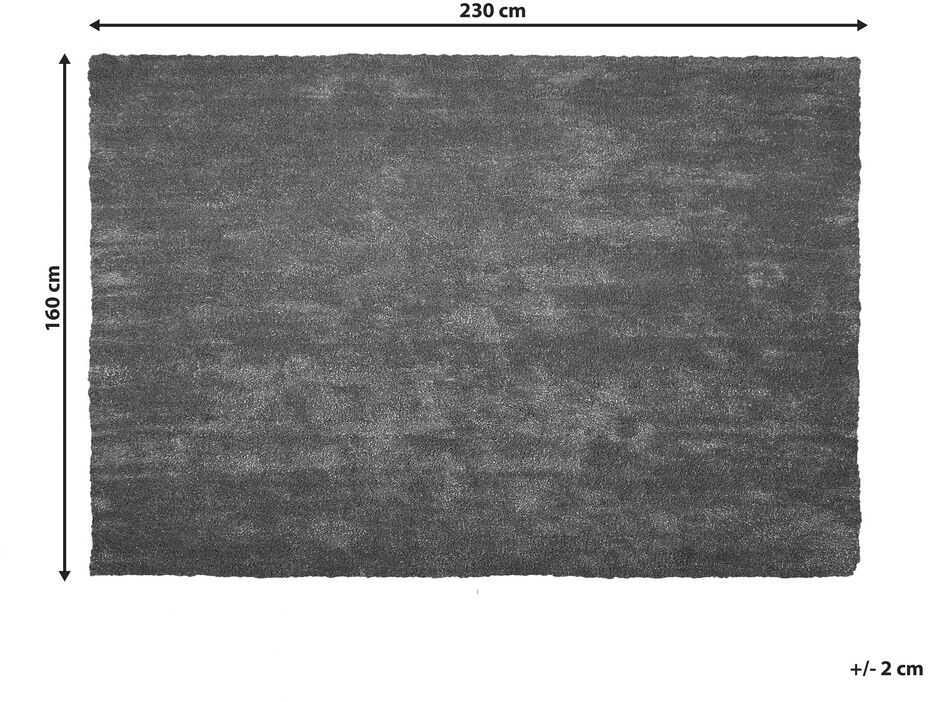 Beliani Shaggy kilimas DEMRE tamsiai pilkas 160 x 230 cm