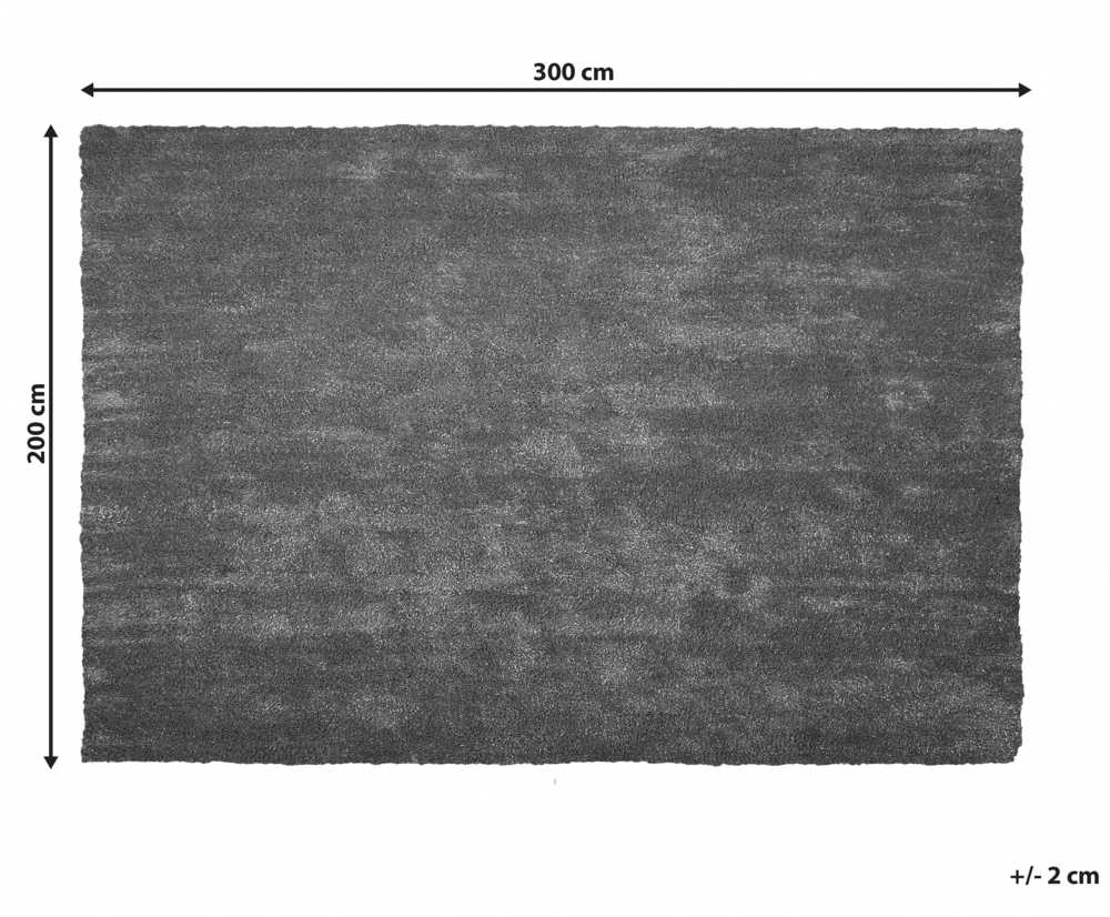 Beliani Shaggy kilimas DEMRE tamsiai pilkas 200 x 300 cm