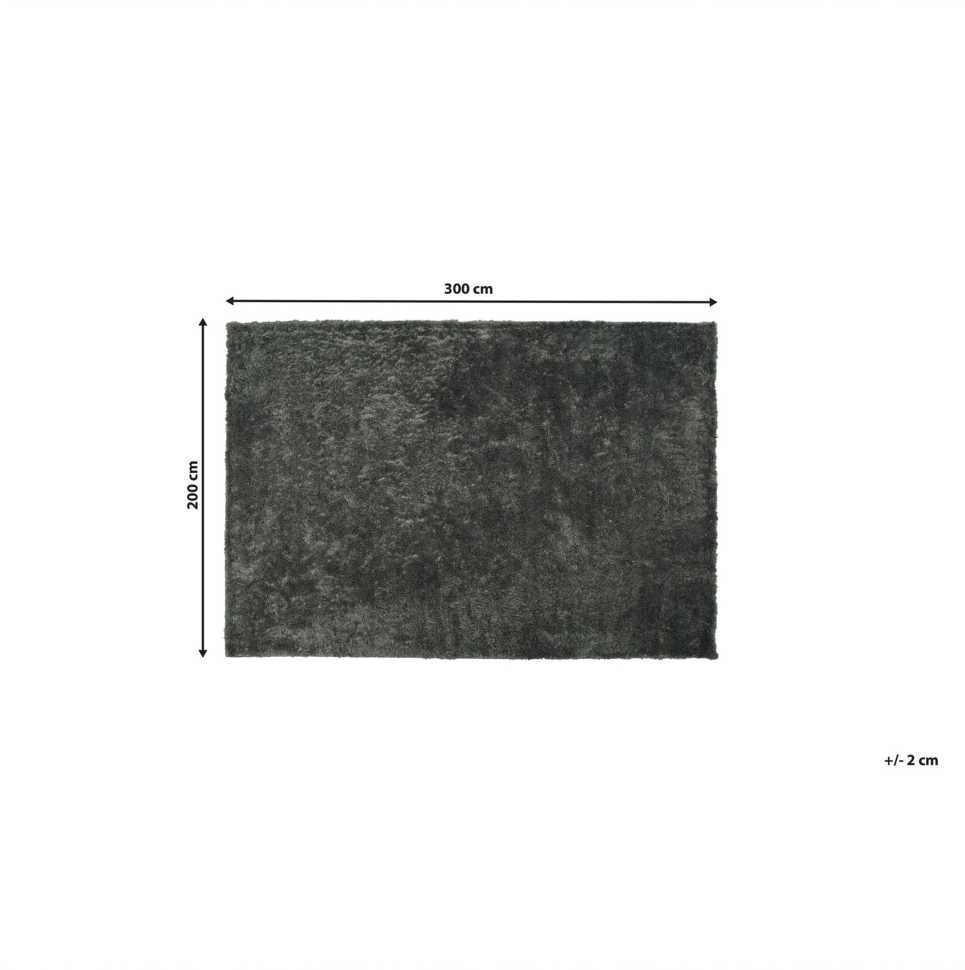 Beliani Shaggy kilimėlis EVREN tamsiai pilkas 200 x 300 cm