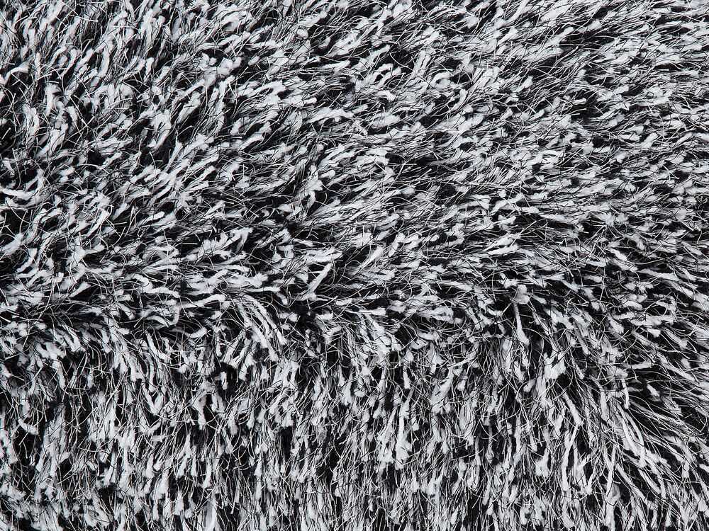 Beliani Šerpetotas kilimas CIDE juodas/baltas 80 x 150 cm