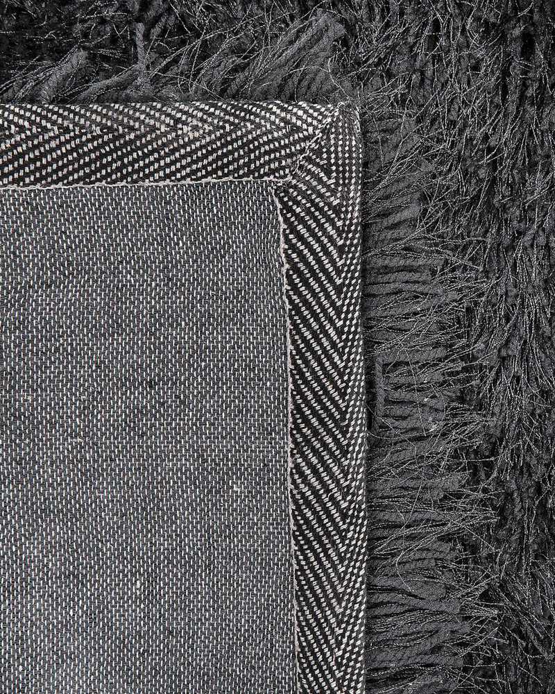 Beliani Shaggy kilimas CIDE juodas 80 x 150 cm