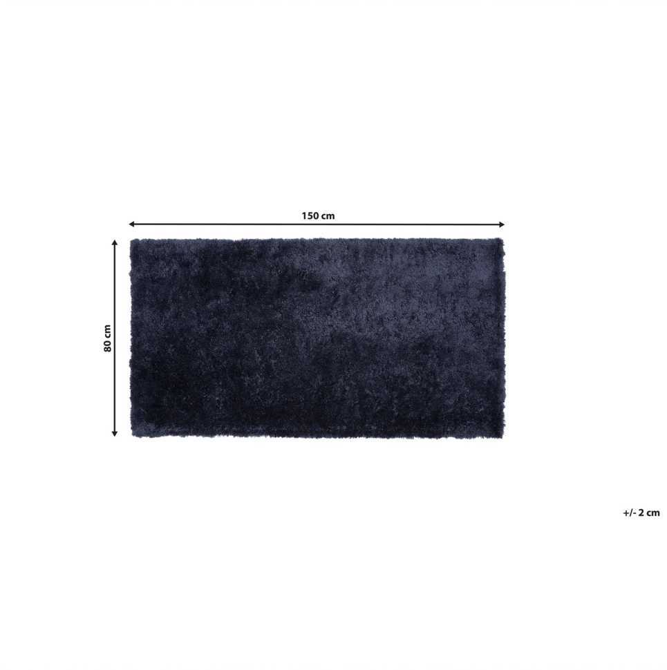 Beliani Shaggy kilimas EVREN tamsiai mėlynas 80 x 150 cm