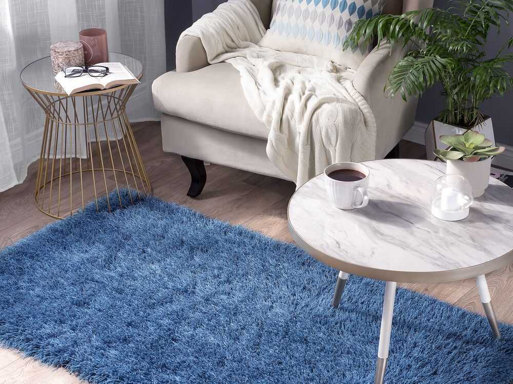 Beliani Šaggy kilimas CIDE mėlynas 80 x 150 cm
