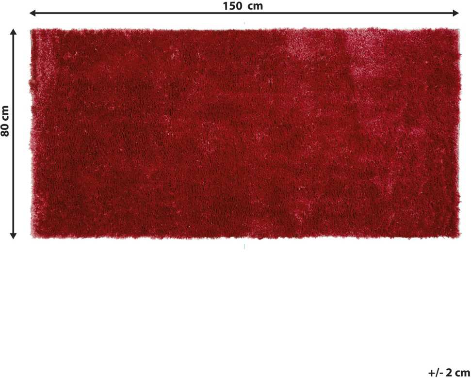 Beliani Shaggy kilimas EVREN raudonas 80 x 150 cm
