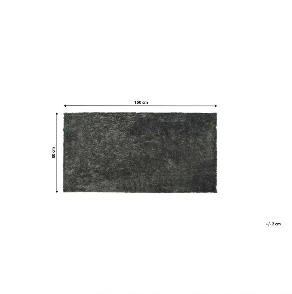 Beliani Shaggy kilimas EVREN tamsiai pilkas 80 x 150 cm