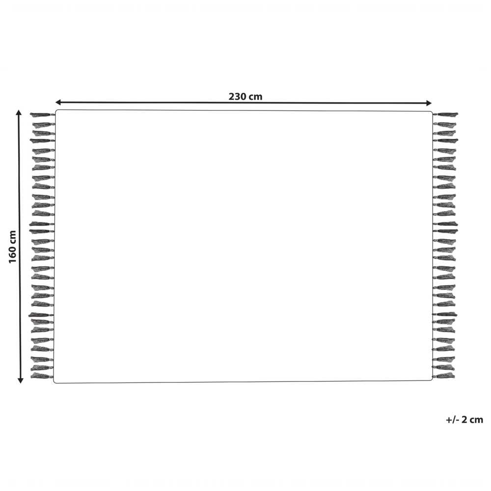 Beliani Kilimas ORENCIK smėlio spalvos 160 x 230 cm džiutas