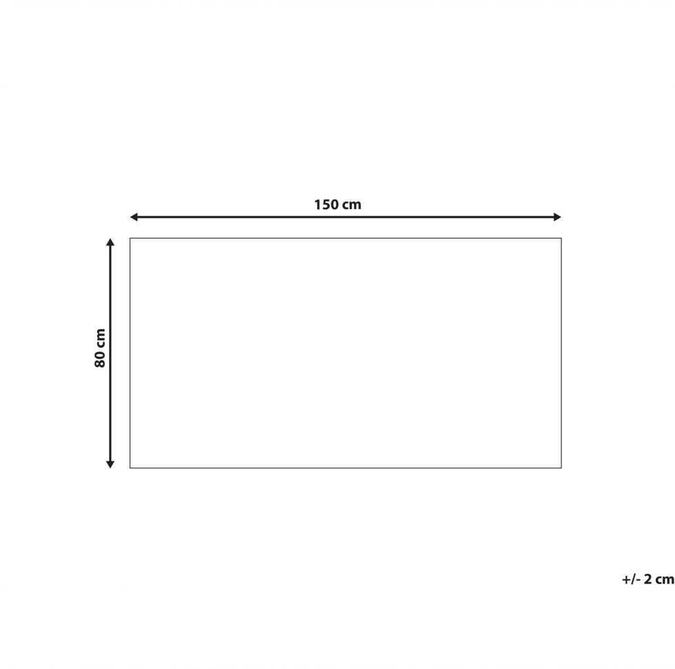 Beliani Kilimas TUNCELI smėlio spalvos 80 x 150 cm medvilninis