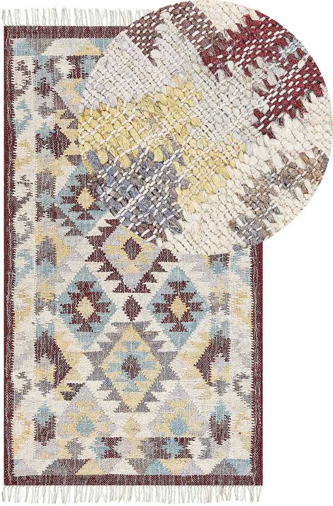 Beliani Kiliminis FENER spalvotas 80 x 150 cm džiutas