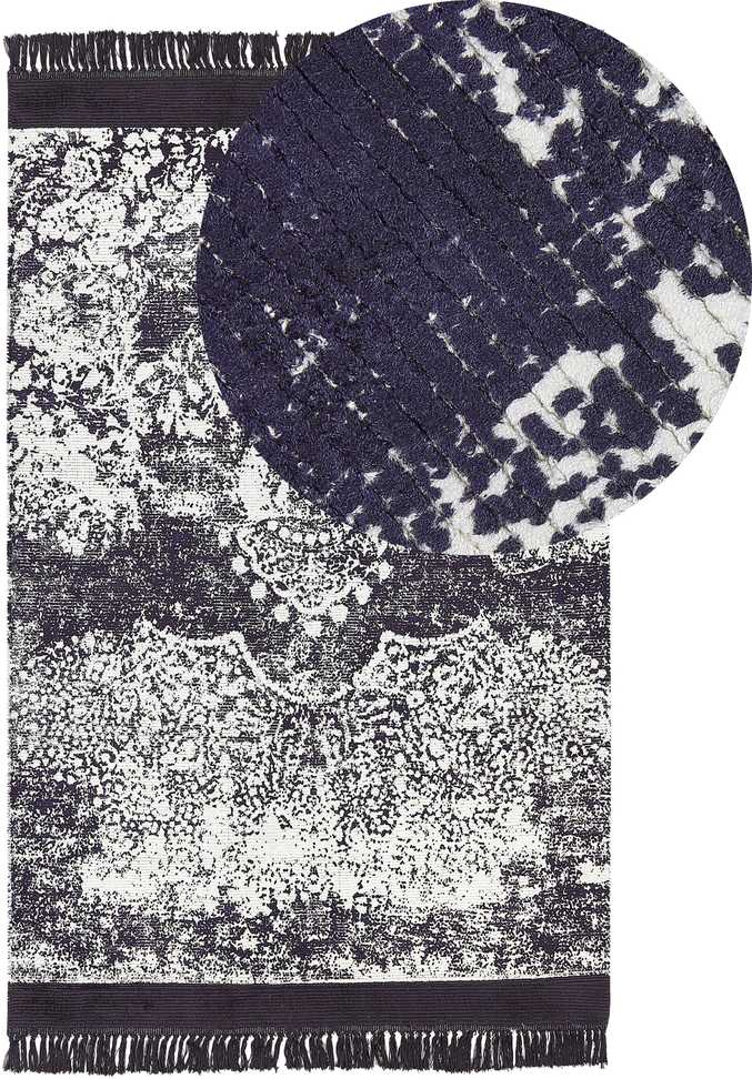 Beliani Kilimėlis AKARSU violetinis 140 x 200 cm viskozė