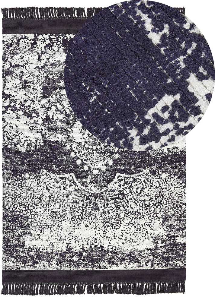 Beliani Kilimas AKARSU, violetinis, 160 x 230 cm, viskozė