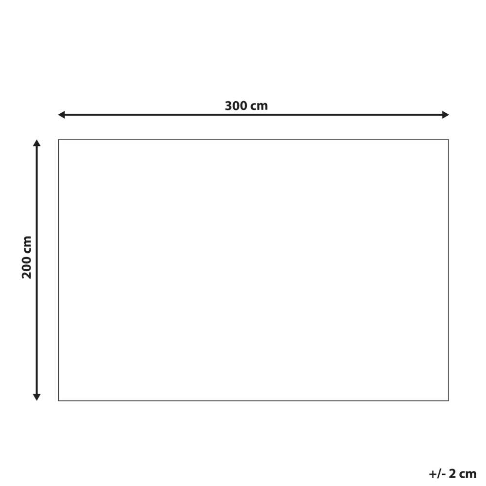 Beliani Kilimas GESI II Tamsiai žalias 200 x 300 cm viskozė