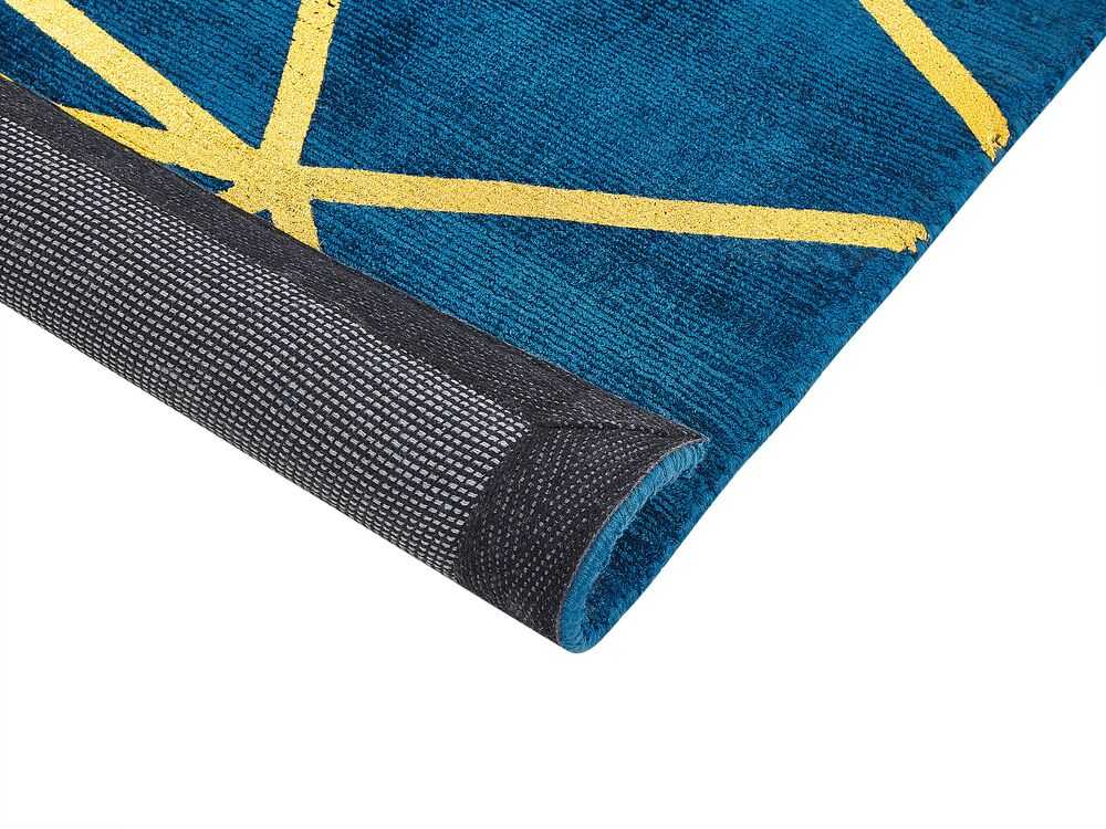 Beliani Kilimas HAVZA, mėlynas, 80 x 150 cm, viskozė
