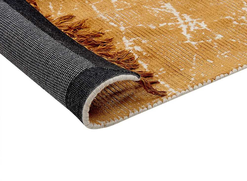 Beliani Kilimas HANLI oranžinis 80 x 150 cm viskozė