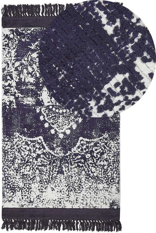 Beliani Kilimas AKARSU, violetinis, 80 x 150 cm, viskozė