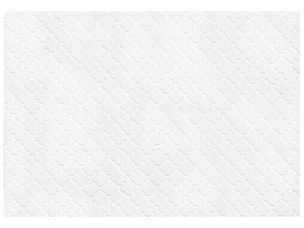 Beliani Dirbtinio kailio kilimas GHARO baltas 160 x 230 cm