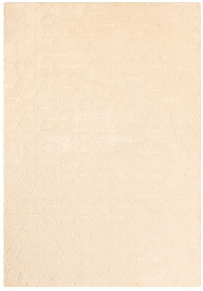 Beliani Dirbtinio kailio kilimas THATTA smėlio spalvos 160 x 230 cm