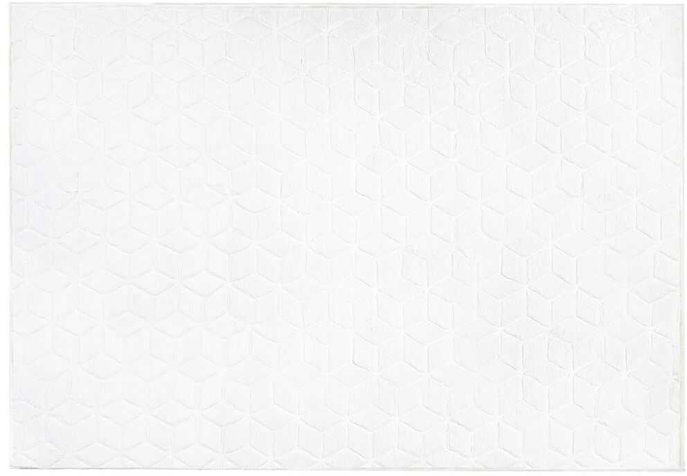 Beliani Dirbtinio kailio kilimas THATTA baltos spalvos 160 x 230 cm
