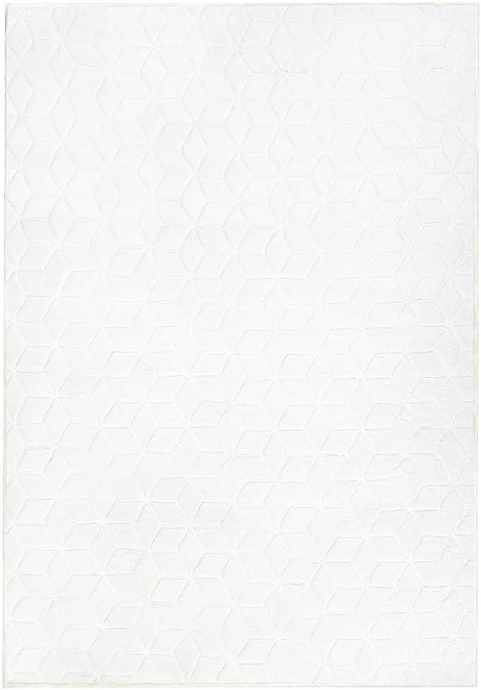 Beliani Dirbtinio kailio kilimas THATTA baltos spalvos 160 x 230 cm