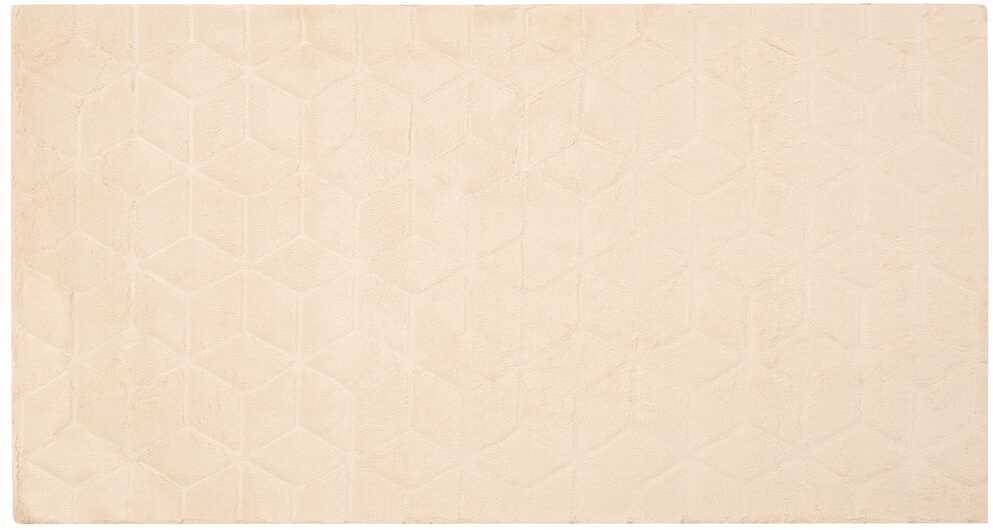 Beliani Dirbtinio kailio kilimas THATTA smėlio spalvos 80 x 150 cm