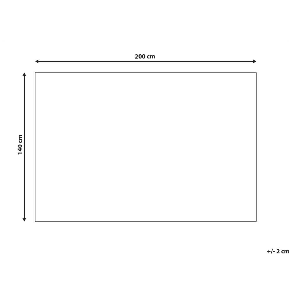 Beliani Kilimas ERZIN kreminės spalvos 140 x 200 cm vilnonis
