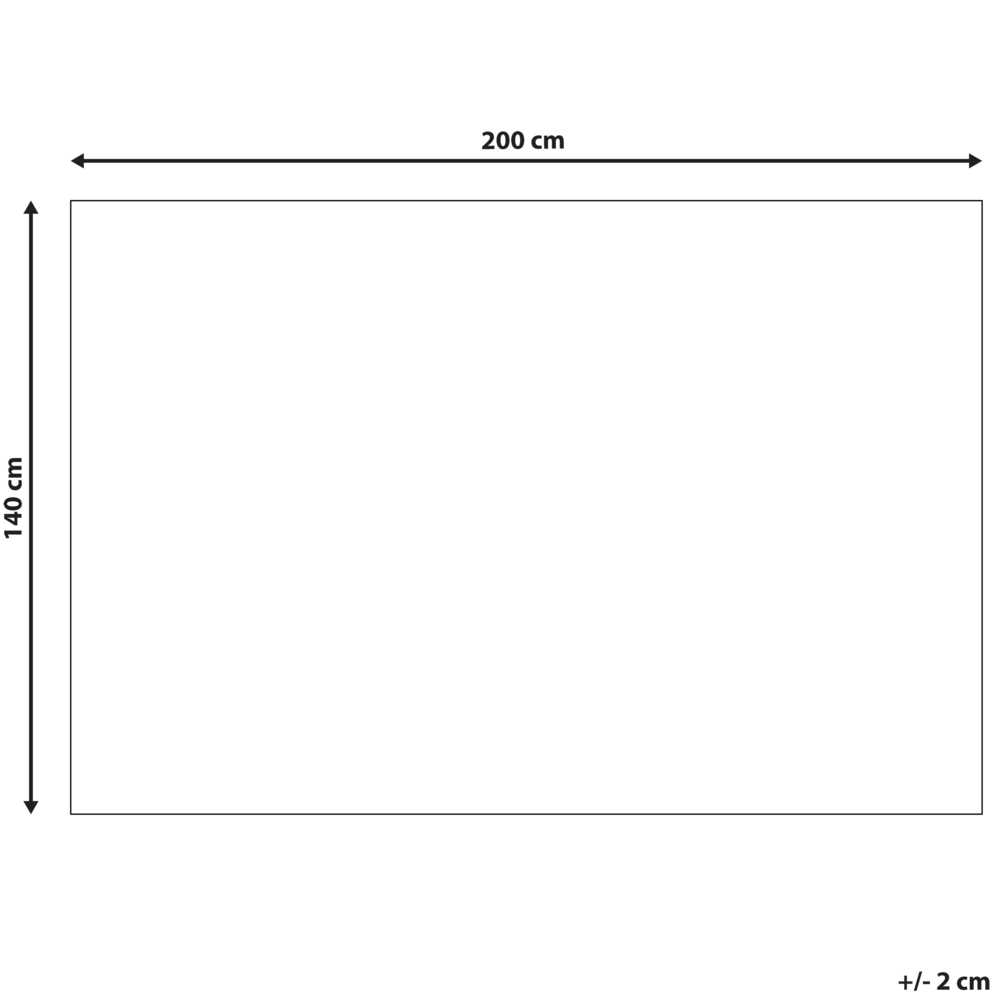 Beliani Kilimas DATCA mėlynos ir smėlio spalvos 140 x 200 cm vilnonis