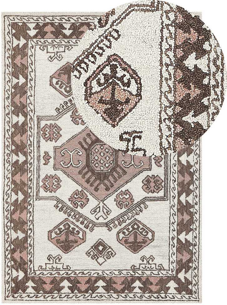 Beliani Kilimas TOMARZA spalvotas 140 x 200 cm vilna