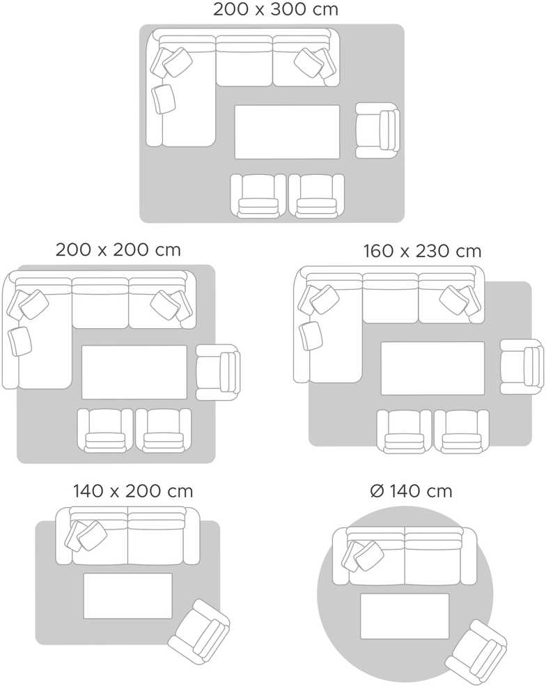 Beliani Kilimas ZILE Pilkas 160 x 230 cm Vilna