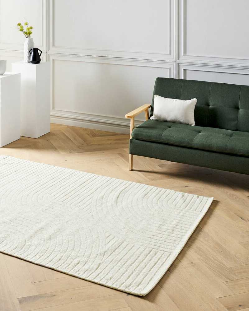 Beliani Kilimas DAGARI smėlio spalvos 160 x 230 cm vilnos