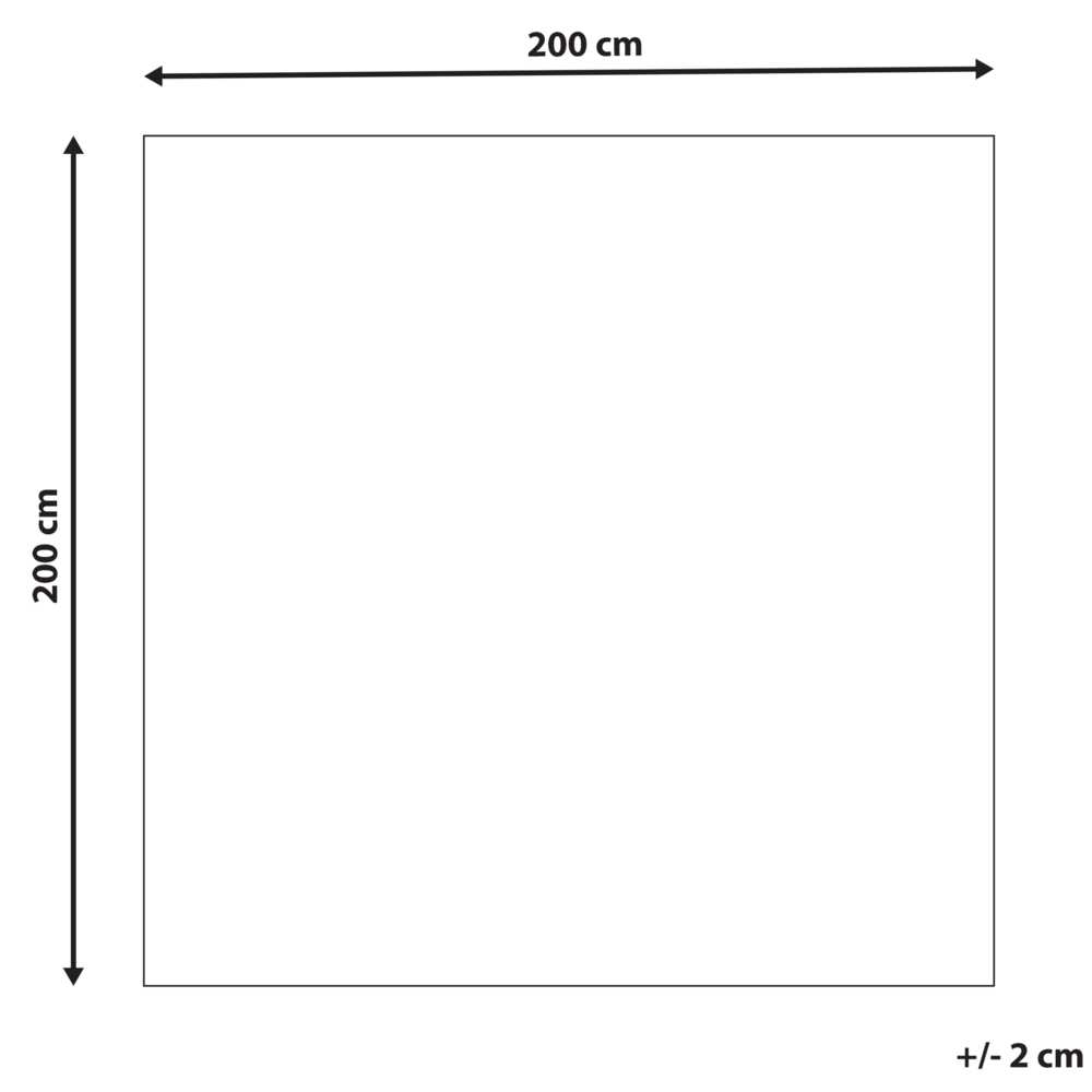 Beliani Kilimas DAVUTLAR šviesiai smėlio spalvos 200 x 200 cm vilnonis