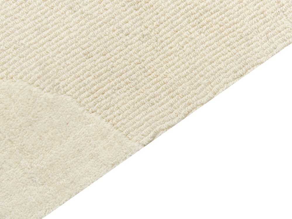 Beliani Kilimas SASNAK smėlio spalvos 200 x 300 cm vilnonis