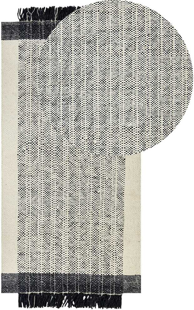 Beliani Kilimas KETENLI baltas 80 x 150 cm vilnos