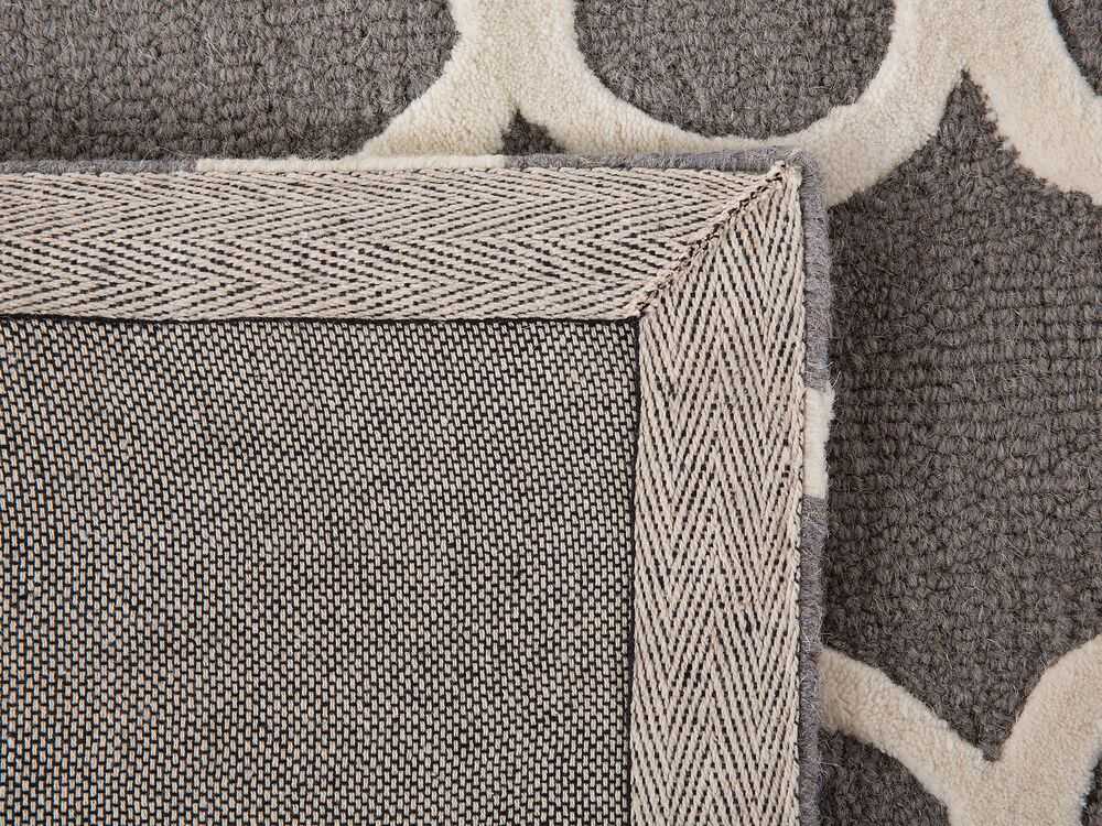 Beliani Kilimas ZILE pilkas 80 x 150 cm vilnonis