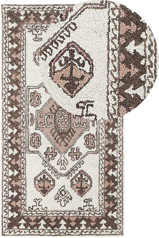 Beliani Kiliminis TOMARZA spalvotas 80 x 150 cm vilna