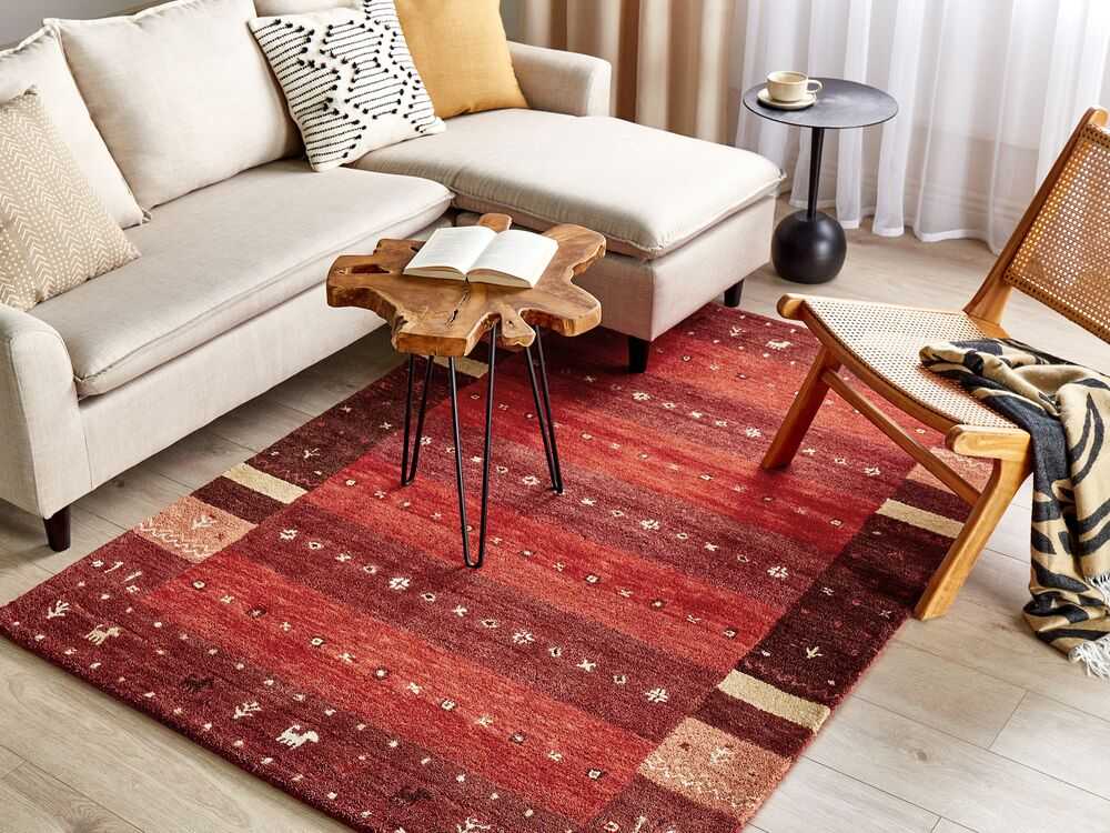 Beliani Kilimas SINANLI, spalvingas, 140 x 200 cm, Gabbeh, vilna