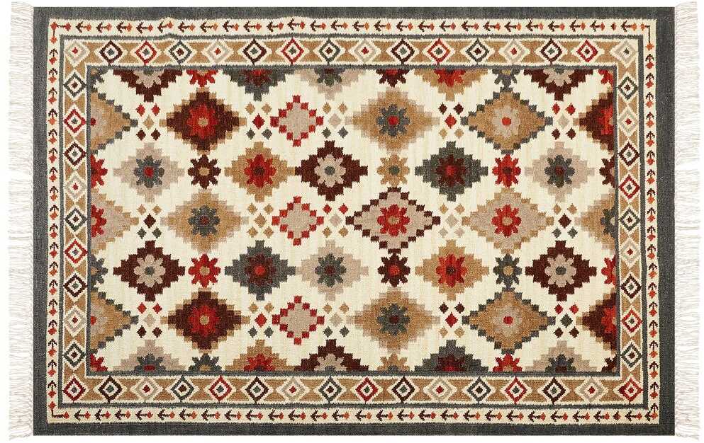 Beliani Kilimo kilimas GHUKASAVAN spalvotas 200 x 300 cm vilnonis