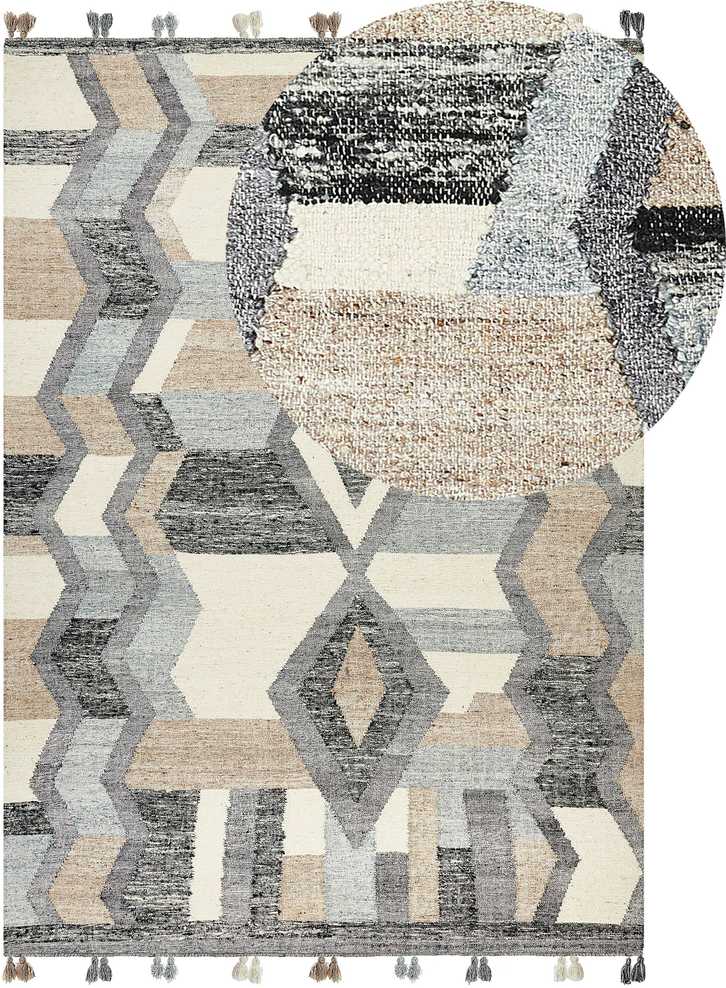 Beliani Kilimas AYGEZARD spalvotas 200 x 300 cm vilnonis kiliminis