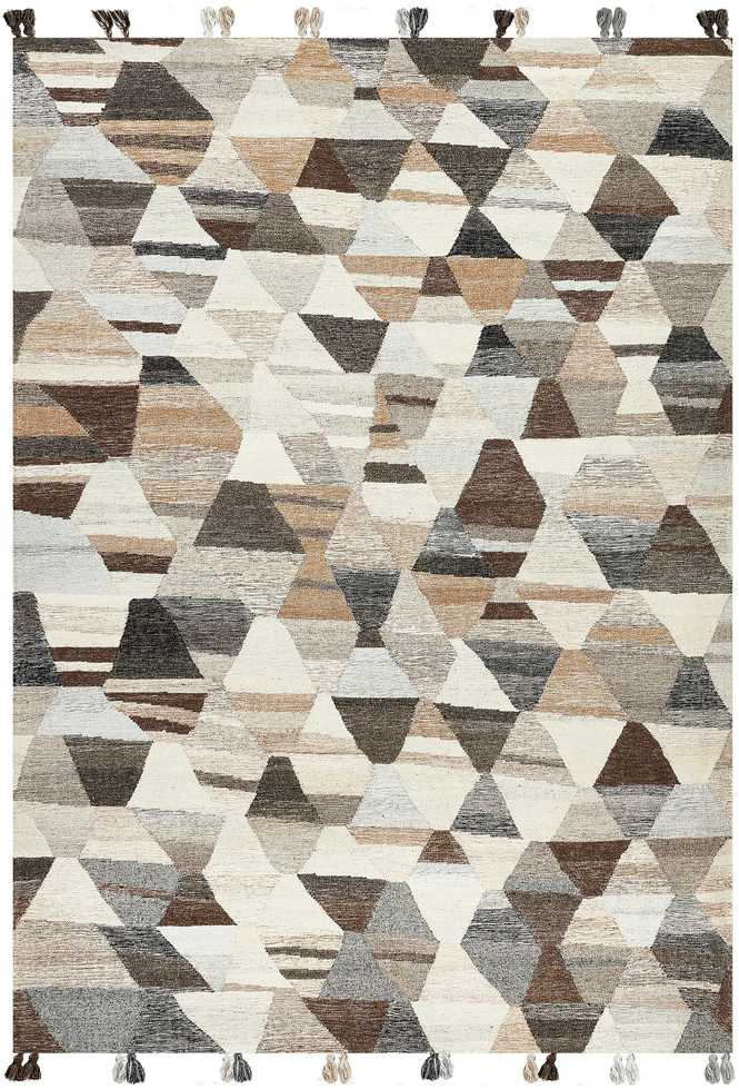 Beliani Kiliminis kilimas ARGAVAND smėlio spalvos 200 x 300 cm vilnonis