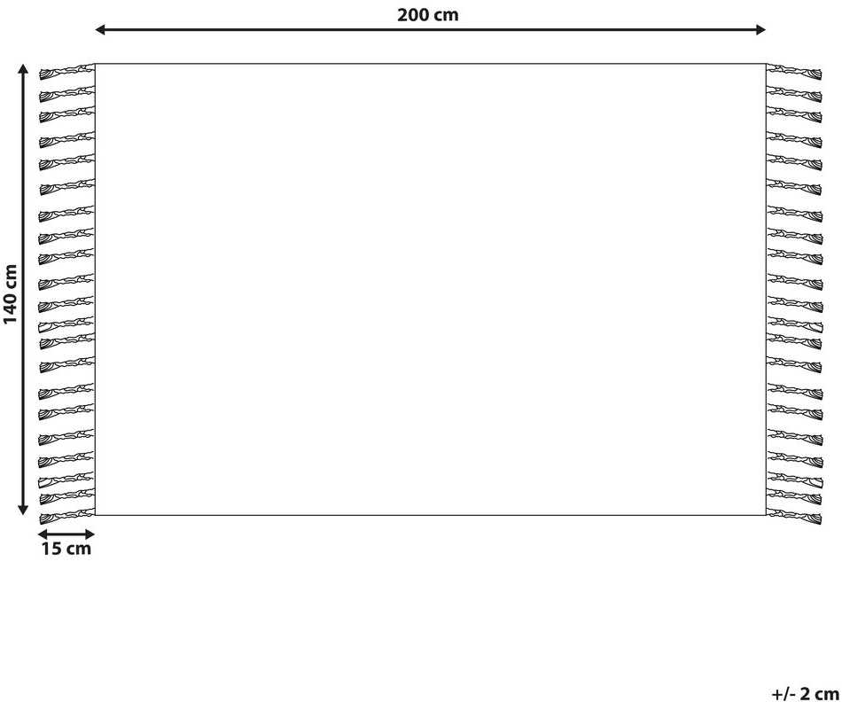 Beliani Lauko kilimas TABIAT pilkas 140 x 200 cm
