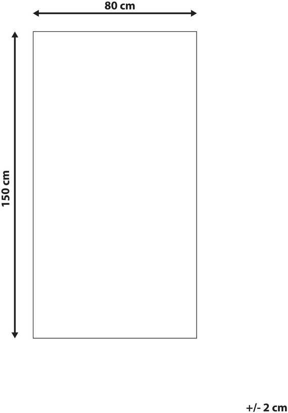 Beliani Lauko kilimas KARWAR smėlio spalvos 80 x 150 cm