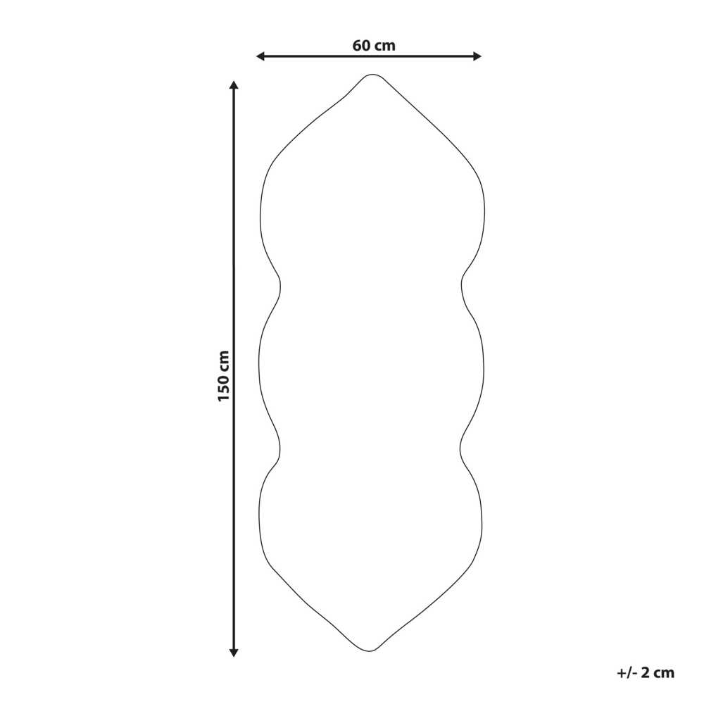 Beliani Vonios kilimėlis CANBAR tamsiai mėlynas 150 x 60 cm medvilninis