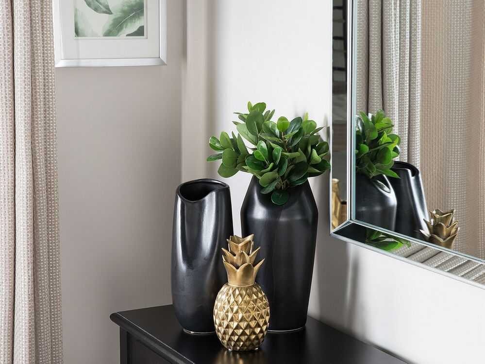 Beliani Dekoracinė figūrėlė Ananas TYANA Keraminė Auksinė