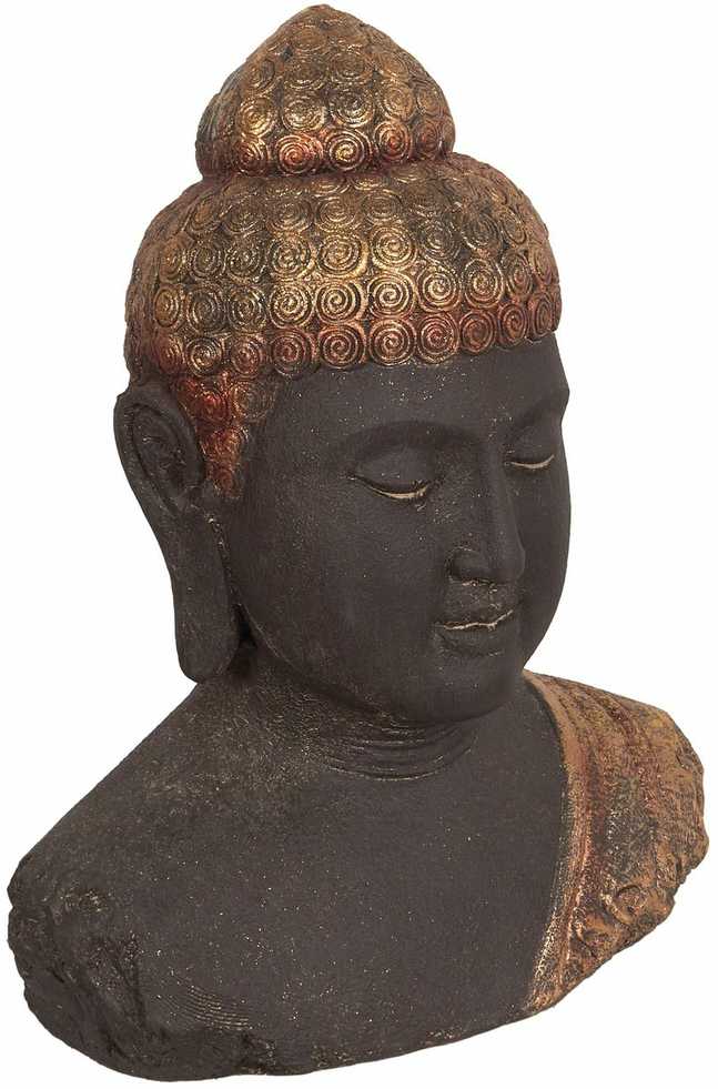 Beliani Dekoracinė figūrėlė Budda CARUM Keramika Juoda