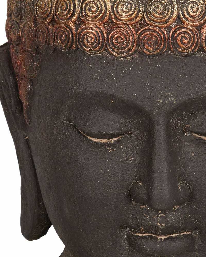Beliani Dekoracinė figūrėlė Budda CARUM Keramika Juoda