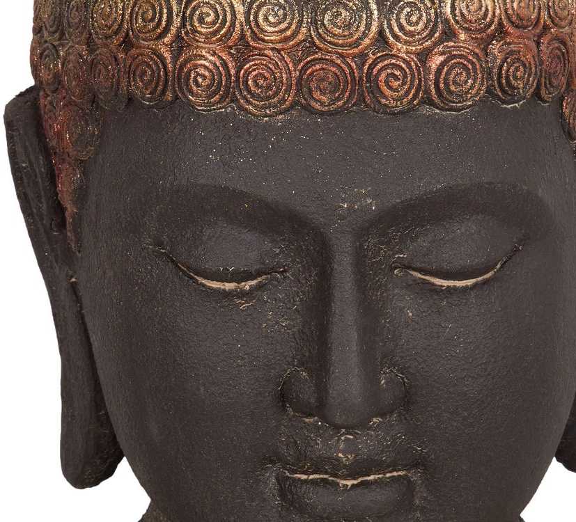 Beliani Dekoracinė figūrėlė Budda CARUM Keramika Juoda