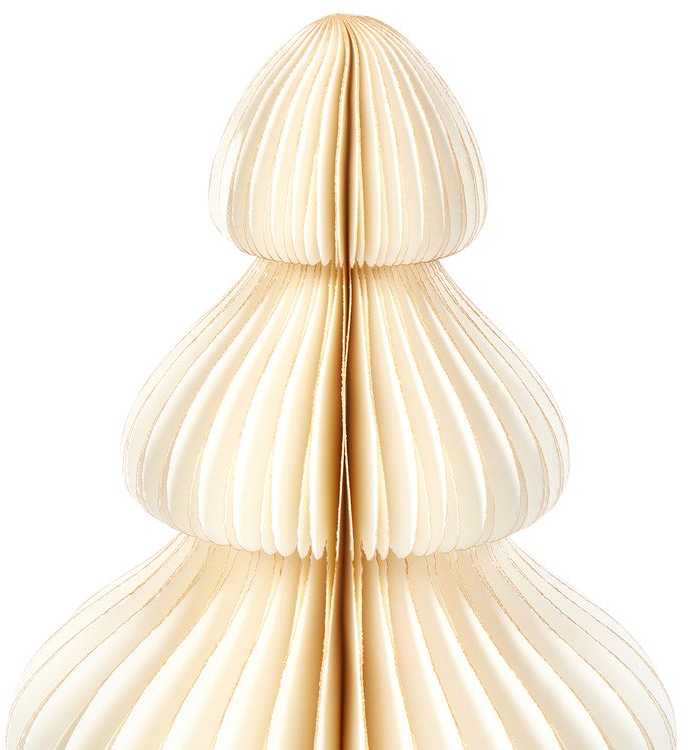 Beliani 3 dekoracinių figūrėlių rinkinys NILGIRI Eglutė 15/20/25 cm smėlio spalvos